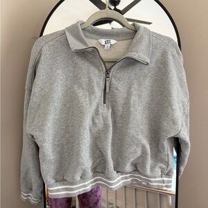 JoyLab Women's Gray Zip-Up Sweater
